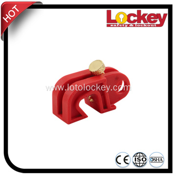 Easily Installed Circcuit Breaker Lockout without Tools